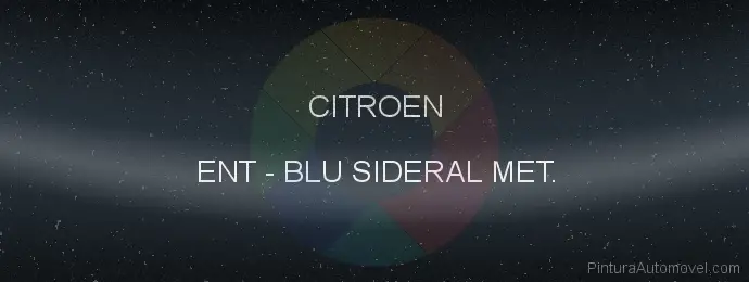 Pintura Citroen ENT Blu Sideral Met.