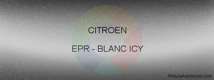 Pintura Citroen EPR Blanc Icy
