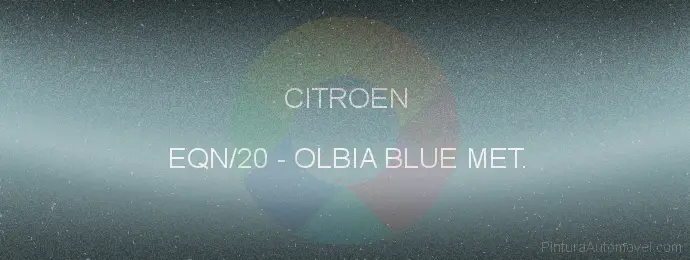 Pintura Citroen EQN/20 Olbia Blue Met.