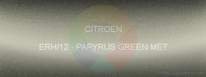 Pintura Citroen ERH/12 Papyrus Green Met.