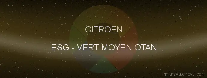 Pintura Citroen ESG Vert Moyen Otan