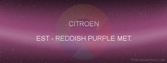 Pintura Citroen EST Reddish Purple Met.