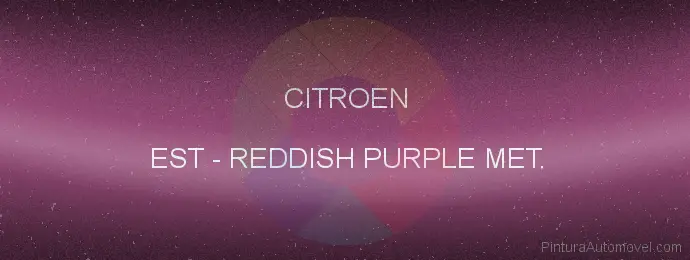 Pintura Citroen EST Reddish Purple Met.