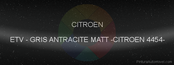 Pintura Citroen ETV Gris Antracite Matt -citroen 4454-