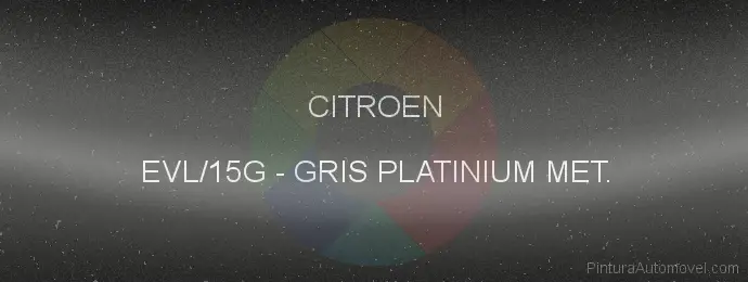 Pintura Citroen EVL/15G Gris Platinium Met.