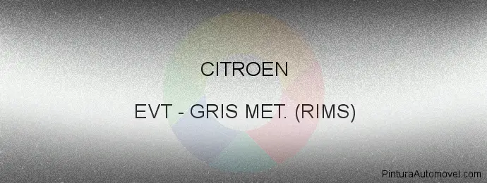 Pintura Citroen EVT Gris Met. (rims)