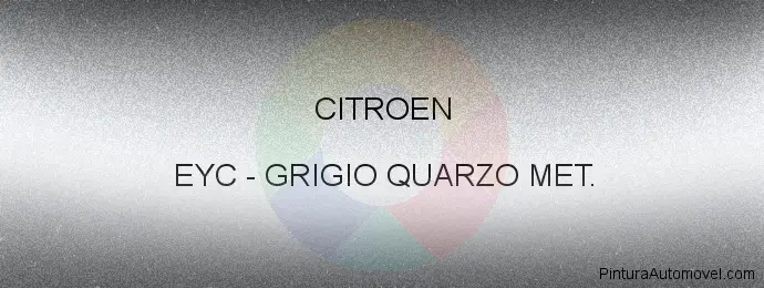 Pintura Citroen EYC Grigio Quarzo Met.