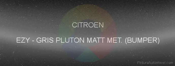 Pintura Citroen EZY Gris Pluton Matt Met. (bumper)