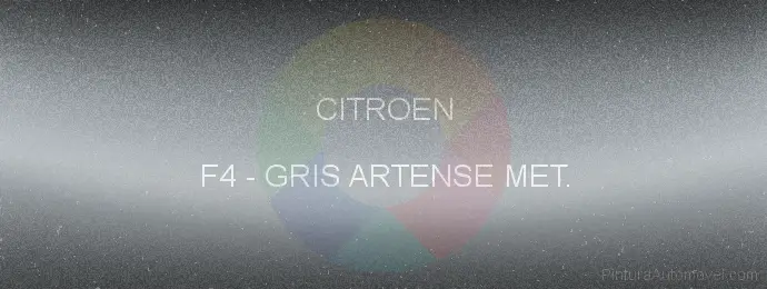 Pintura Citroen F4 Gris Artense Met.