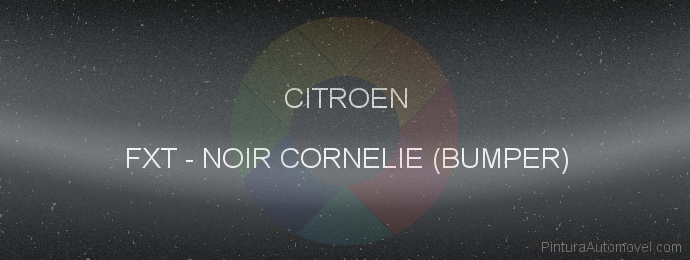 Pintura Citroen FXT Noir Cornelie (bumper)