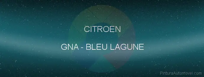 Pintura Citroen GNA Bleu Lagune