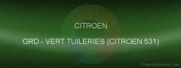 Pintura Citroen GRD Vert Tuileries (citroen 531)