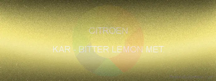 Pintura Citroen KAR Bitter Lemon Met.