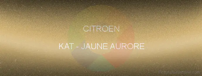 Pintura Citroen KAT Jaune Aurore