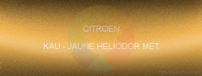 Pintura Citroen KAU Jaune Heliodor Met.