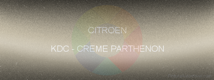 Pintura Citroen KDC Creme Parthenon