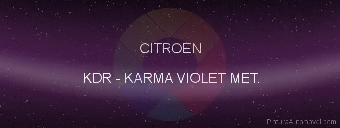 Pintura Citroen KDR Karma Violet Met.