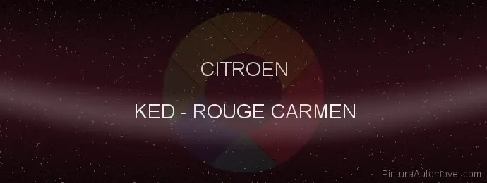 Pintura Citroen KED Rouge Carmen