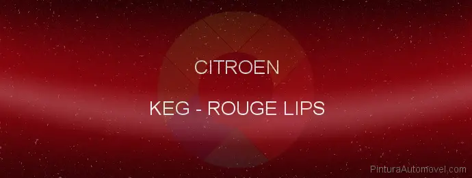 Pintura Citroen KEG Rouge Lips