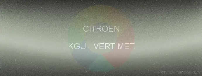 Pintura Citroen KGU Vert Met.