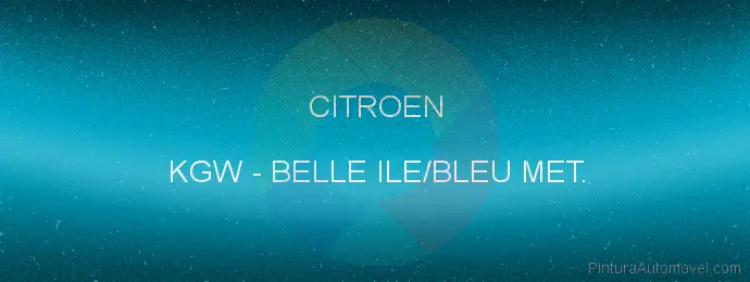 Pintura Citroen KGW Belle Ile/bleu Met.