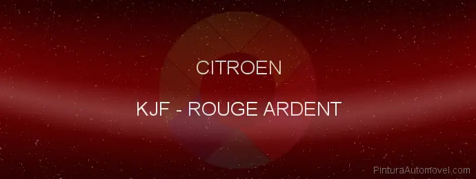 Pintura Citroen KJF Rouge Ardent