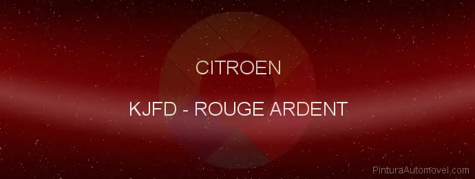 Pintura Citroen KJFD Rouge Ardent