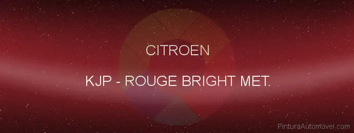 Pintura Citroen KJP Rouge Bright Met.