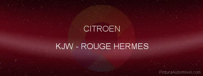 Pintura Citroen KJW Rouge Hermes