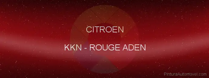 Pintura Citroen KKN Rouge Aden