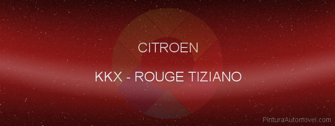 Pintura Citroen KKX Rouge Tiziano