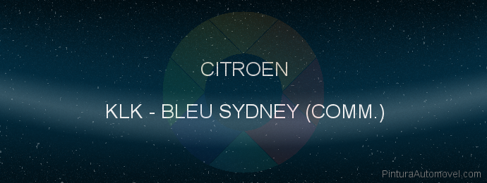 Pintura Citroen KLK Bleu Sydney (comm.)