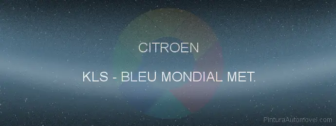 Pintura Citroen KLS Bleu Mondial Met.