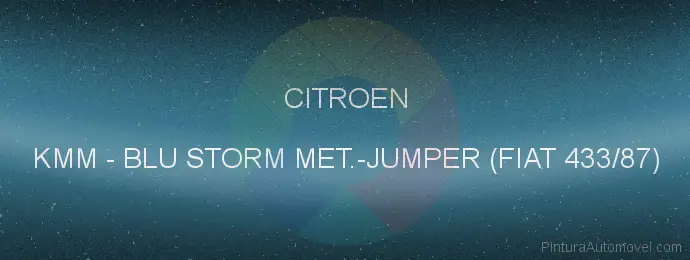 Pintura Citroen KMM Blu Storm Met.-jumper (fiat 433/87)