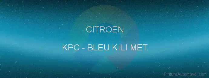 Pintura Citroen KPC Bleu Kili Met.