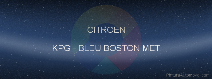 Pintura Citroen KPG Bleu Boston Met.