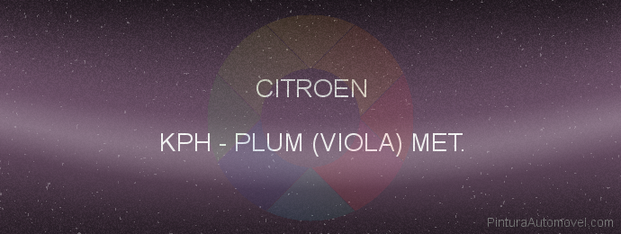 Pintura Citroen KPH Plum (viola) Met.