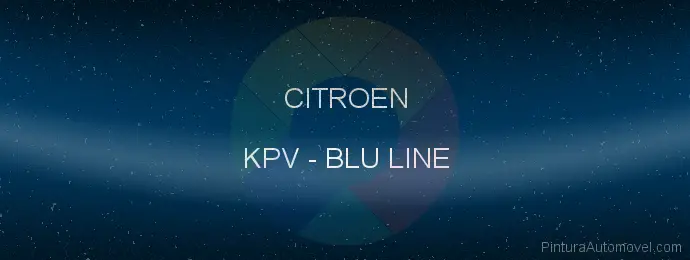 Pintura Citroen KPV Blu Line