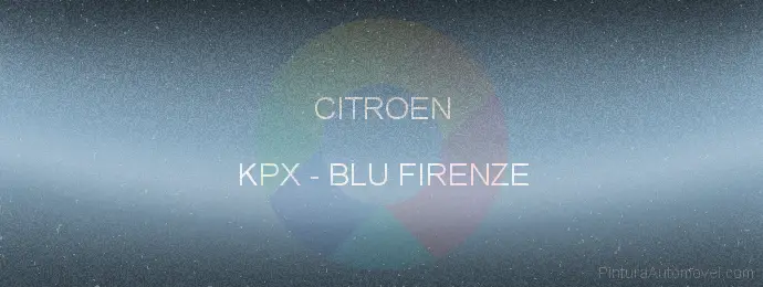 Pintura Citroen KPX Blu Firenze