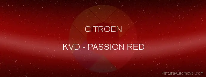 Pintura Citroen KVD Passion Red