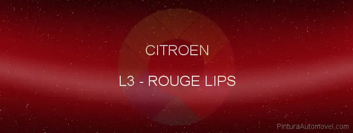 Pintura Citroen L3 Rouge Lips