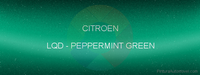 Pintura Citroen LQD Peppermint Green