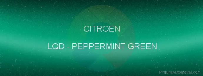 Pintura Citroen LQD Peppermint Green