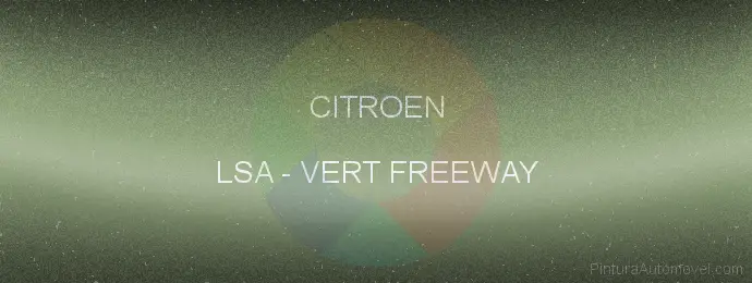 Pintura Citroen LSA Vert Freeway