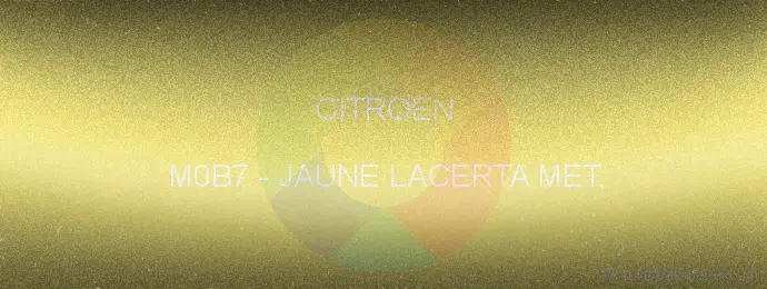 Pintura Citroen M0B7 Jaune Lacerta Met.