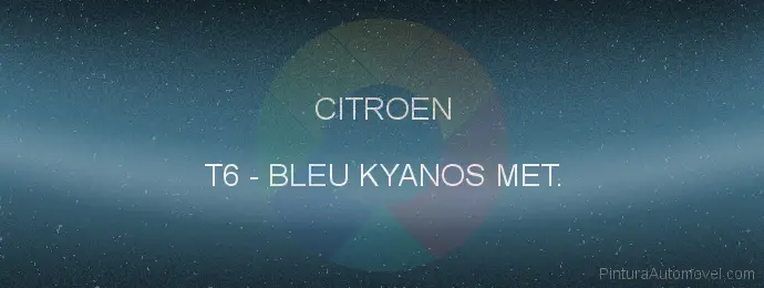 Pintura Citroen T6 Bleu Kyanos Met.