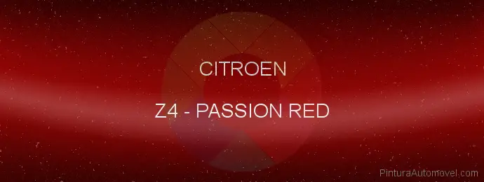 Pintura Citroen Z4 Passion Red