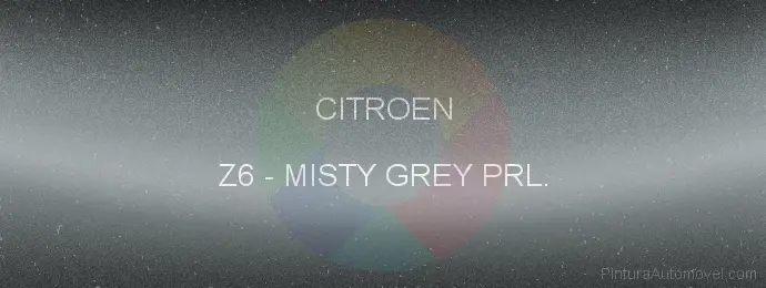 Pintura Citroen Z6 Misty Grey Prl.
