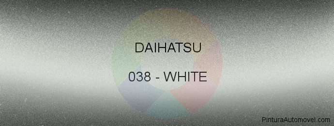 Pintura Daihatsu 038 White