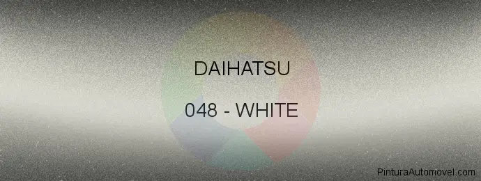 Pintura Daihatsu 048 White